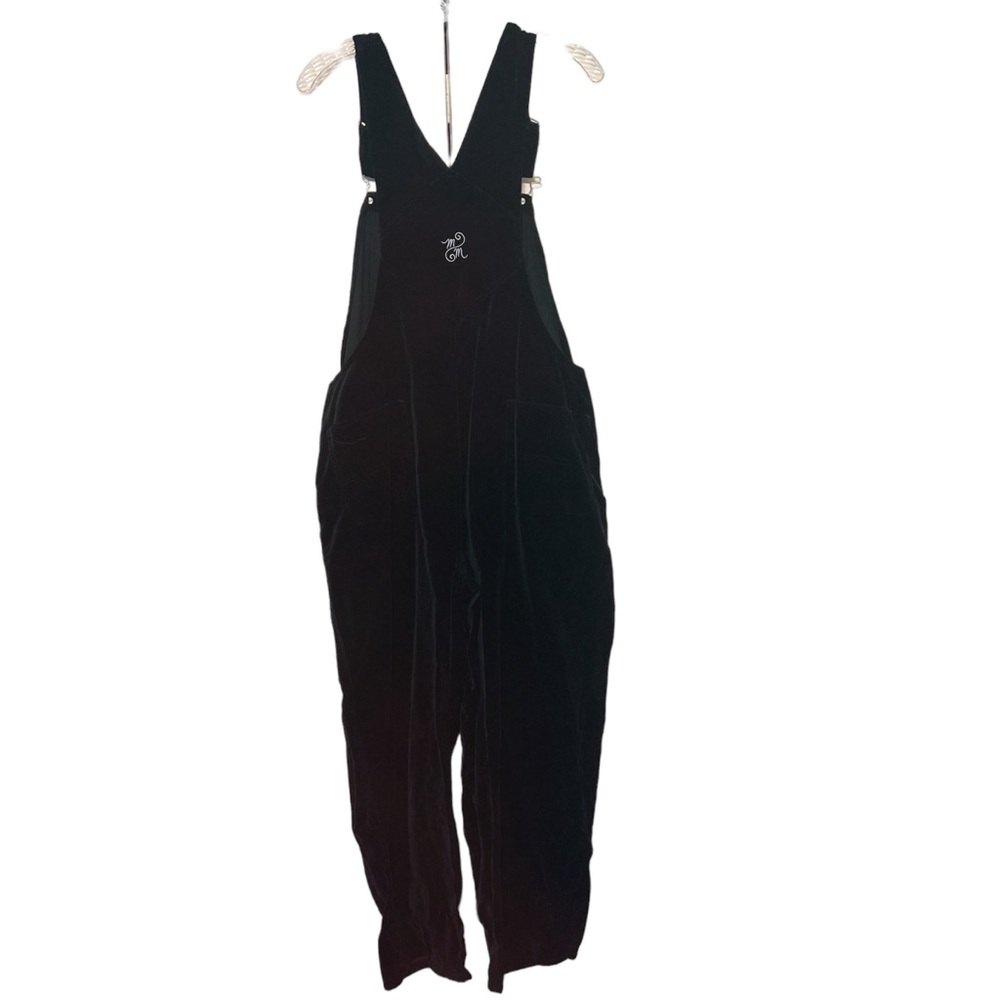 Vintage The Disney Store Mickey Mouse Black Velvet Overalls Size 14 - Picture 6 of 11